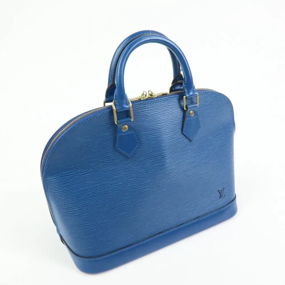 Louis Vuitton Epi Leather Alma Handbag Blue